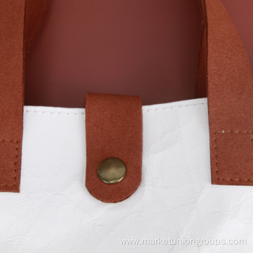 Kraft Shopping Ladies Shoulder Bag Knead Texture Tote Bag